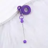 Llavero de Silicona Colorido DIY Varilla Creativa Linda para Ensartar Cuentas Adecuado para Accesorios de Colgante para Pajitas de Taza de Agua de 8-10 mm