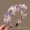 Diadema Negra Ondulada de Malla con Perlas para Mujer, Adecuada para el Uso Diario, Diadema de Corona Alta que No Aplasta el Cabello, Accesorio para el Cabello