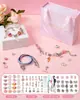 Popular Set de Materiales DIY para Pulseras de Cuentas para Niños para Niñas, Set de Accesorios de Joyería de Regalo para Niñas