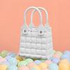 Bolso Nuevo Bolso Tejido Bolsa con Agujeros de Eva Ligero Impermeable Bolso Ropa de Trabajo Fácil de Limpiar Bolsa con Agujeros DIY