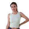 [Personalizado] Chaleco Deportivo de Running al Aire Libre de Verano de Alta Elasticidad para Entrenamiento y Fitness para Mujer con Almohadillas para el Pecho de Yoga Roscadas Integradas