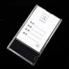 Etiquetas de Nombre Orgánicas de Plástico A4 de 5 pulgadas, Tarjetas de Título de Trabajo de Acrílico de Cristal Transparente de Doble Cara, Horizontales y Verticales, con Ranuras para Tarjetas de 6 pulgadas