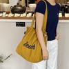 Bolsa de Lona Estilo Preguiçoso Novo Verão Feminina Casual Versátil Bolsa de Ombro Estilo Coreano Moda Bolsa de Mão Tote