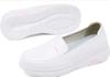 Sapatos de Enfermeira Femininos Hospital Farmácia Sapatos de Trabalho de Médico Respiráveis Sola Plana Confortáveis Sola Macia Branco Sola Grossa Sapatos de Enfermeira