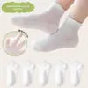 Meias infantis meninas Zhuji meias esportivas brancas atacado primavera e outono meias absorventes de suor meninos e estudantes meias brancas