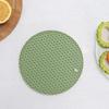 Posavasos aislante de silicona de tamaño pequeño, diámetro de 14,5 cm, antideslizante, resistente al calor