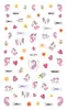 Fornecimento transfronteiriço fino transparente nail art decalques desenhos animados pequeno unicórnio bonito fresco autoadesivo adesivos de unhas DIY