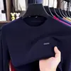 Suéter de cuello redondo para hombre de comercio exterior transfronterizo, engrosado para otoño e invierno, cálido, casual, camisa básica versátil, venta al por mayor de ropa para hombre