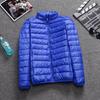 Chaqueta acolchada de algodón ligera y delgada para otoño e invierno para hombre, invierno delgada 2023 nueva corta para hombre, cálida, talla grande, abrigo grueso de invierno para hombre
