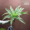 Planta Verde Simulada Planta de Helecho Pared de Fondo para Ventana Decoración de Boda Planta en Maceta Creativa Sensación de Hierba Persa Hojas de Helecho Grandes