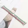 Para Apple Apple Watch 1-8 generación SE cinco eslabones Correa de reloj de aleación estilo nacional Correa de metal iWatch