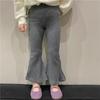 Ropa de Primavera y Otoño para Mujer y Niños Pantalones Casuales Estilo Occidental para Bebé Personalidad Infantil Marca de Moda Estilo Coreano Leggings de Moda Pantalones Acampanados