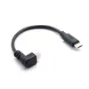 Cabo de Extensão de Alimentação Personalizado Mini USB B Macho para Micro USB B Macho 90 Graus