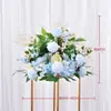 Nova Estrada Levando Flor Onda Floral Castiçal Floral Flor de Mesa Palco Local Layout Flor de Seda Guia de Arte Flor Nova Casamento Casamento