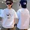 Ropa para Niños Camiseta de Verano de Manga Corta para Niño Algodón Puro 2024 Nuevo Estilo Moda de Verano para Niños Grandes Estilo Coreano Nuevo Estilo Occidental T