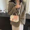 Bolsas Pequeñas de Bloques de Color de Moda para Mujer 2026 Nueva Moda de Verano Bolso Cruzado Texturizado Bolso de Mano Cuadrado Pequeño para Mujer