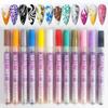 Bolígrafo para Manicure Shein de Venta Caliente Transfronterizo Bolígrafo para Resaltar Bordes de Manicure Graffiti Pintado DIY Set de Bolígrafos Marcadores Acrílicos