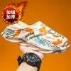 Chinelos Masculinos 100% Algodão para Inverno, Quentes para Uso Interno, Antiderrapantes, Chinelos de Pelúcia com Solado Grosso à Prova d'Água para Outono e Inverno