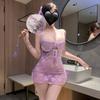 Fornecimento de Comércio Exterior Transfronteiriço Sexy Renda Transparente Sem Costas Peça Única Tentação Roupa Íntima Sexy Flertando Uniforme Sexy