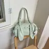 Bolso coreano de nicho transfronterizo, gran capacidad, bolso de hombro tipo tote para mujer de lunares de alta gama, versátil y elegante