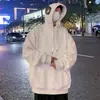 Sudadera para hombre, nueva colección primavera/otoño 2025, sudadera con capucha de corte holgado, sudadera informal estilo Hong Kong, versátil para hombre