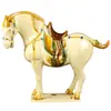 Caballo Tang Sancai Caballo Chino Caballo Cerámico Adorno de Caballo Decoración del Hogar Sala de Estar Mueble de TV Artesanías Regalo de Negocios