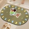 Tapete de Chão para Banheiro Desenho Animado Lama de Diatomáceas Absorvente de Água Secagem Rápida Capacho Banheiro Vaso Sanitário Antiderrapante Tapete para Pés Tapete Personalizado com Fotos