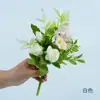 Rosas Pequeñas Frescas Artificiales Atadas a Mano para Mesa de Comedor y Mesa de Café, Decoración del Hogar Estilo Pastoral, Flores Falsas para Bodas, Flores Artificiales