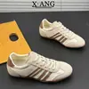 Zapatos de Entrenamiento Alemanes para Mujer Estilo Retro con Cordones de Cuero, Zapatillas Casuales Finas y Transpirables de Verano, Zapatos Forrest Gump de Suela Suave
