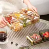 Prato de Frutas Levemente Luxuoso, Sala de Estar, Mesa de Centro Doméstica, Prato de Exibição para Lanches, Caixa de Armazenamento de Doces, Prato para Nozes e Frutas Secas com Compartimentos