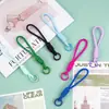 Cordão Criativo para Celular DIY Acessórios de Chaveiro Corda Curta Colorida Boneca Corrente de Corda para Celular Corda Trançada Anti-Perda