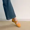 7 cm Sensación Cómoda~Temporada Primavera 2026 Zapatos Mary Jane para Mujer de Estatura Baja que Aumentan la Altura con Tacones Gruesos, Suelas Suaves, Boca Baja y Zapatos Planos Estilo Abuela
