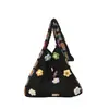 Bolsa Tote Floral de Grande Capacidade para o Dia a Dia de Mulheres 2026 Nova Bolsa de Verão/Primavera Trançada com Ponto Vazado de Ombro Único