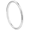Pulsera de Plata de Trébol de Cuatro Hojas para Mujer, Pulsera Abierta Sólida de Plata Pura 9999, Estilo Joven para el Cumpleaños de la Novia