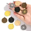 Accesorios para Joyería de Aleación DIY Diámetro Interior de 20 mm Piedra del Tiempo Base Redonda Colgante Decorativo para Collar C104