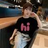 Camisetas Infantis de Algodão Puro com Manga Curta 2026 Novo Estilo de Verão para Meninas, Soltas, Amigáveis à Pele, Respiráveis, Modernas e Estilosas