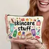 Bolsa de Almacenamiento Popular de Lino para Cuidado de la Piel de Amazon Cepillo de Dientes Neceser Pasador Bolsa de Cosméticos