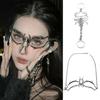 Máscara Metálica Cyberpunk de PP Adorno Nasal de Nicho Femenino Estilo Mecánico Y2K Masculino Máscara Facial de Halloween Cos