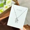 Collar de Plata Esterlina S925 para Mujer Riqueza Inmediata Caballo de Troya Cadena con Colgante de Moneda de Cobre Cadena Clavicular Versátil Elegante Collar de Alta Gama
