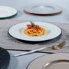 Patrón de Corteza Porcelana Japonesa de Imitación Plato Hondo Plato Cóncavo y Convexo Especial Melamina Restaurante Hotel Plato para Sopa Plato de Cena Plato para Platos Comerciales
