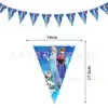 Coleção de Bandeirinhas de Desenho Animado Decoração de Festa de Aniversário de Bebê Bandeirola Bunting Suprimentos de Aniversário Arranjo de Guirlanda Banner Agora