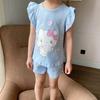 Pijama de Verano Nueva Moda Niñas Dibujos Animados Dos Piezas Moda Linda Ropa para Casa Manga Corta Dos Piezas Trendy