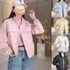 Chaqueta Cortavientos Casual para Mujer Estilo Europeo Popular, Nueva para Primavera y Otoño 2025, para Tallas Pequeñas, Versátil y Elegante en Colores Lisos