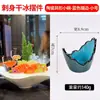 Decoración Plato Sashimi Barco de Chapa de Madera Desechable Taza Cuerno Langosta Australiana Salmón Mariscos Plato Creativo Decoración