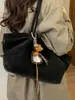 Bolsa Casual Retrô para Mulheres 2025 Inverno Nova Moda Grande Capacidade Ombro Axila Bolsa de Mão para o Dia a Dia Bolsa Tote