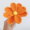 Fio de Aço Macio Crochê Flores Artificiais Decorativas Rosa Flor Gesang Tricotada Criativa Enfeites de Flores Artificiais Tricotados à Mão