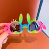 Nuevas Gafas de Sol Creativas con Gradiente de Dibujos Animados de Gato MQ Head Lindo Moño Dulces Geniales Gafas de Sol de Viaje para Niños Gafas