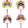 Pintura Facial da Ópera de Pequim Performance da Essência Nacional Infantil DIY Feito à Mão Estilo Jardim de Infância Coloração Desenho Pintura Máscara Dia das Crianças Dia de Ano Novo