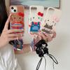 Celebridad de Internet Gatito Lindo Diadema para el Cabello Bolso Bandolera Adecuado para Funda de Teléfono Móvil Apple 16Promax Iphone15 Dibujos Animados 14P