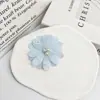 Ribete de encaje de malla de 5,5 cm, doble capa, compuesto, repujado, con cuentas, flor, para zapatos infantiles, sombreros, accesorios de ropa, ribete de encaje DIY